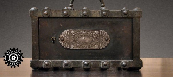Antique French Bauche Lock Box Safe